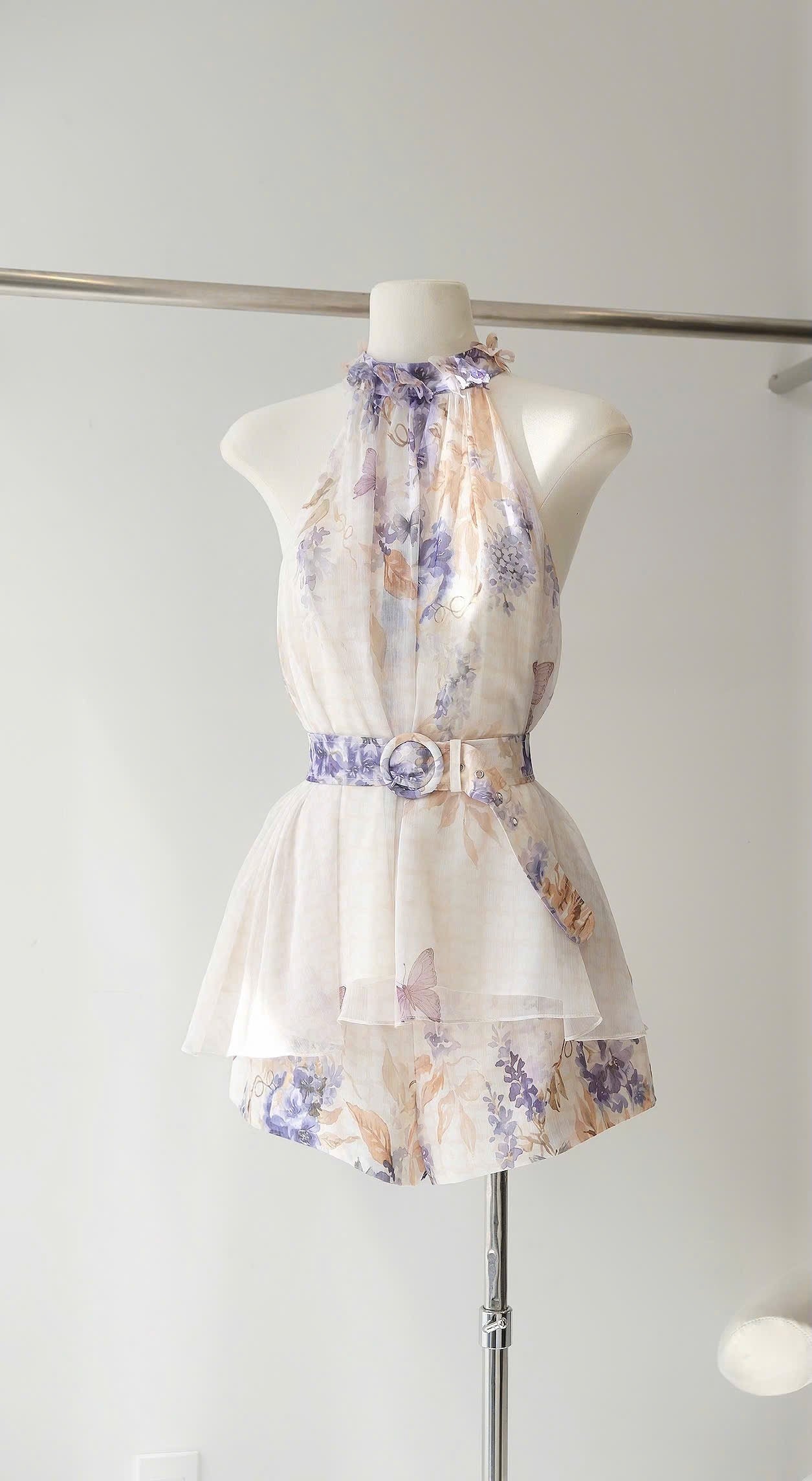 Vintage Foulard Floral Print
